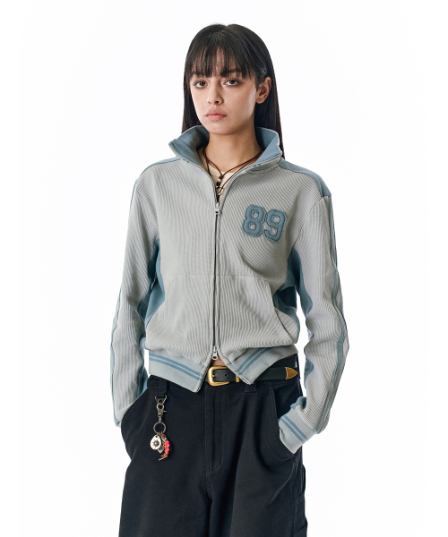 SECONDMONO（セカンドモノローグ）の「Waffle Track Jacket [SEBLUE]_SEJK022SEBLUE（ナイロンジャケット・レディース・その他・X-SMALL/SMALL/MEDIUM）」の3枚目の写真