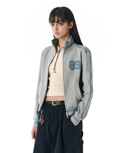 SECONDMONO（セカンドモノローグ）の「Waffle Track Jacket [SEBLUE]_SEJK022SEBLUE（ナイロンジャケット・レディース・その他・X-SMALL/SMALL/MEDIUM）」の4枚目の写真