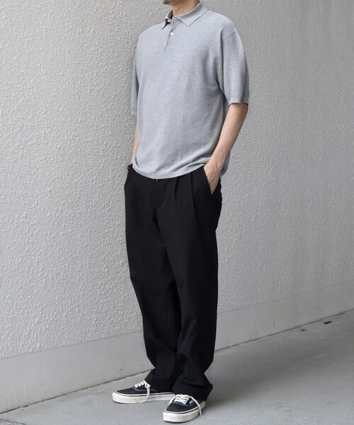 SHIPS any(シップス エニィ)の「SHIPS any:〈手洗い可能〉TEXBRID(R) ドライタッチ サマー ニット ポロシャツ◇(ポロシャツ・メンズ・ブラック/グレー/ネイビー・X-LARGE/LARGE/MEDIUM)」の17枚目の写真