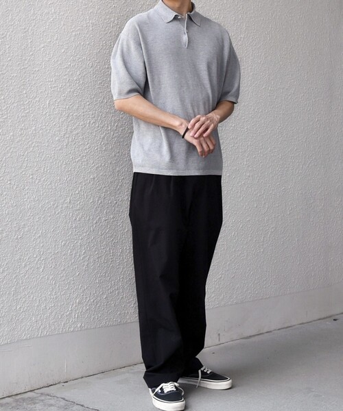 SHIPS any(シップス エニィ)の「SHIPS any:〈手洗い可能〉TEXBRID(R) ドライタッチ サマー ニット ポロシャツ◇(ポロシャツ・メンズ・ブラック/グレー/ネイビー・X-LARGE/LARGE/MEDIUM)」の18枚目の写真