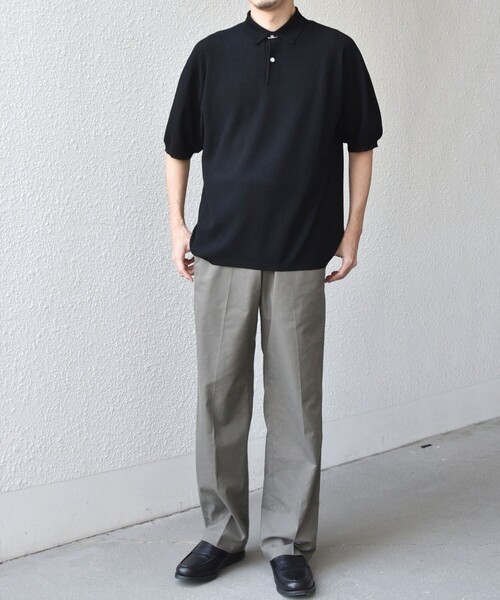 SHIPS any(シップス エニィ)の「SHIPS any:〈手洗い可能〉TEXBRID(R) ドライタッチ サマー ニット ポロシャツ◇(ポロシャツ・メンズ・ブラック/グレー/ネイビー・X-LARGE/LARGE/MEDIUM)」の22枚目の写真