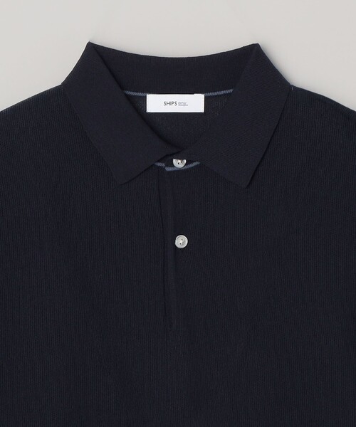 SHIPS any(シップス エニィ)の「SHIPS any:〈手洗い可能〉TEXBRID(R) ドライタッチ サマー ニット ポロシャツ◇(ポロシャツ・メンズ・ブラック/グレー/ネイビー・X-LARGE/LARGE/MEDIUM)」の7枚目の写真
