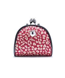 JAM HOME MADE | 印伝/印傳屋 鹿革 レザー ガマコインケース レオパード レッド/ブランド/コラボ/メンズ/人気(コインケース)