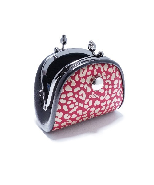 JAM HOME MADE（ジャムホームメイド）の「印伝/印傳屋 鹿革 レザー ガマコインケース レオパード レッド/ブランド/コラボ/メンズ/人気（コインケース・メンズ・レッド系その他・ONE SIZE）」の4枚目の写真