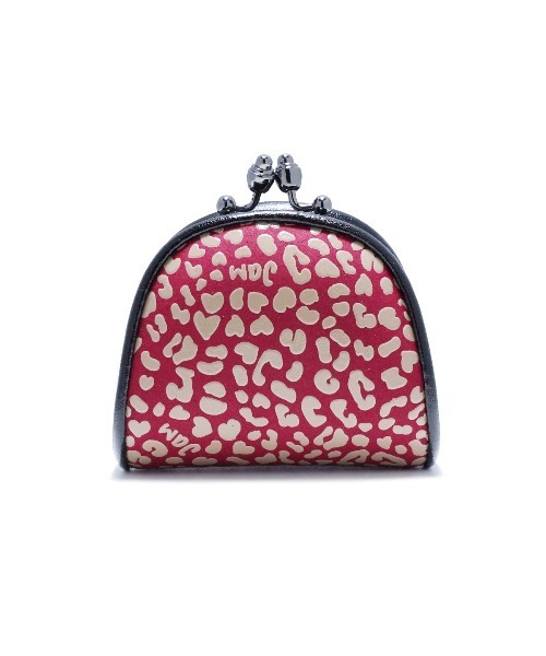 JAM HOME MADE（ジャムホームメイド）の「印伝/印傳屋 鹿革 レザー ガマコインケース レオパード レッド/ブランド/コラボ/メンズ/人気（コインケース・メンズ・レッド系その他・ONE SIZE）」の7枚目の写真