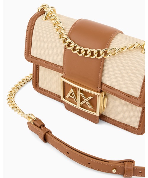 ARMANI EXCHANGE（アルマーニエクスチェンジ）の「【A|X アルマーニ エクスチェンジ】AXロゴ チェーンミニショルダーバック（ショルダーバッグ・レディース・キャメル・FREE）」の4枚目の写真