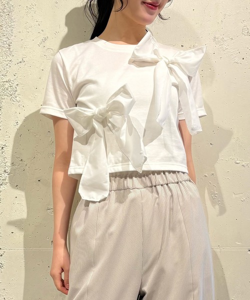 MILK(ミルク)の「Triple Ribbon Tシャツ(Tシャツ/カットソー・レディース・A/C/B・FREE)」の2枚目の写真
