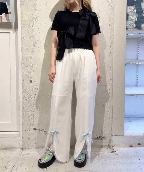 MILK(ミルク)の「Triple Ribbon Tシャツ(Tシャツ/カットソー・レディース・A/C/B・FREE)」の6枚目の写真