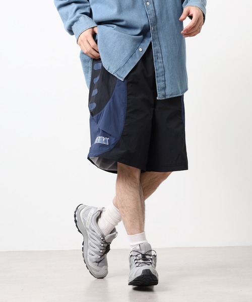 FILA HERITAGE（フィラヘリテージ）の「FILA HERITAGE SEGA SHORT PANT ナイロンショートパンツ（その他パンツ・メンズ・カーキ/ブラック・XL/L/M）」の15枚目の写真
