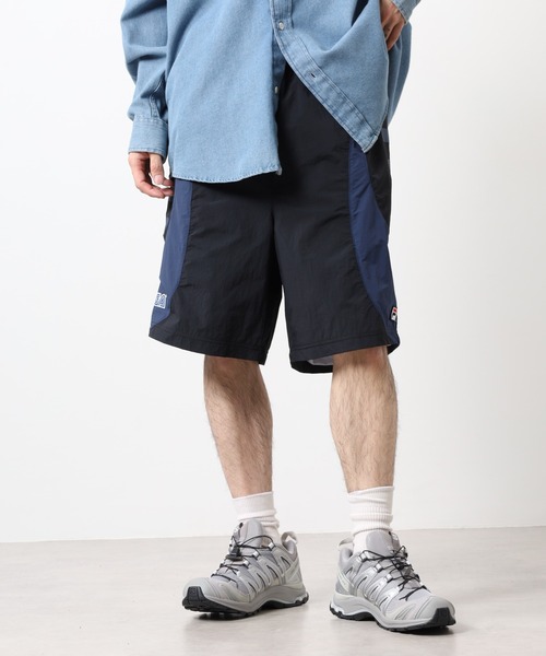 FILA HERITAGE（フィラヘリテージ）の「FILA HERITAGE SEGA SHORT PANT ナイロンショートパンツ（その他パンツ・メンズ・カーキ/ブラック・XL/L/M）」の16枚目の写真
