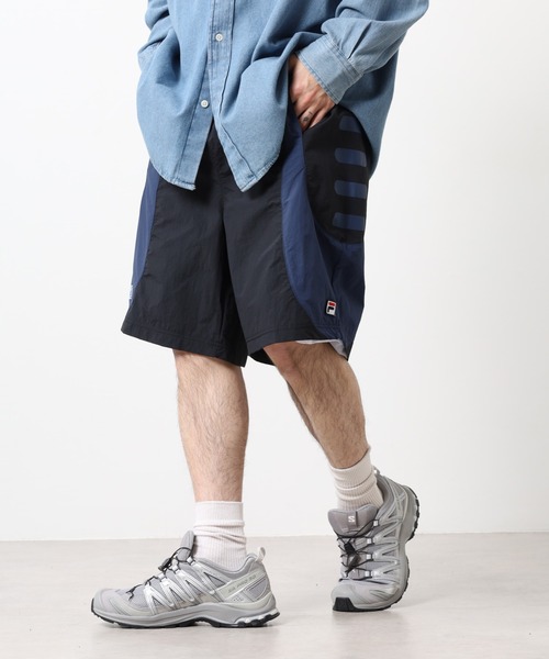 FILA HERITAGE（フィラヘリテージ）の「FILA HERITAGE SEGA SHORT PANT ナイロンショートパンツ（その他パンツ・メンズ・カーキ/ブラック・XL/L/M）」の14枚目の写真
