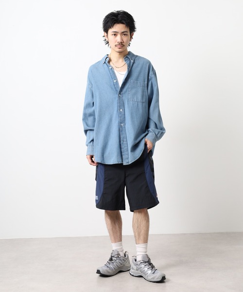 FILA HERITAGE（フィラヘリテージ）の「FILA HERITAGE SEGA SHORT PANT ナイロンショートパンツ（その他パンツ・メンズ・カーキ/ブラック・XL/L/M）」の13枚目の写真