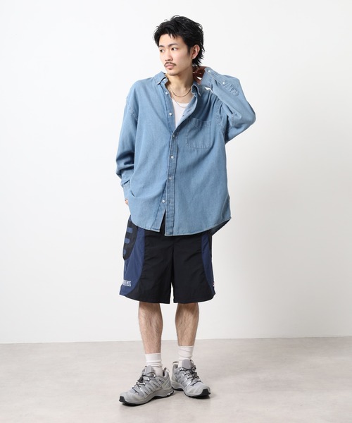 FILA HERITAGE（フィラヘリテージ）の「FILA HERITAGE SEGA SHORT PANT ナイロンショートパンツ（その他パンツ・メンズ・カーキ/ブラック・XL/L/M）」の12枚目の写真