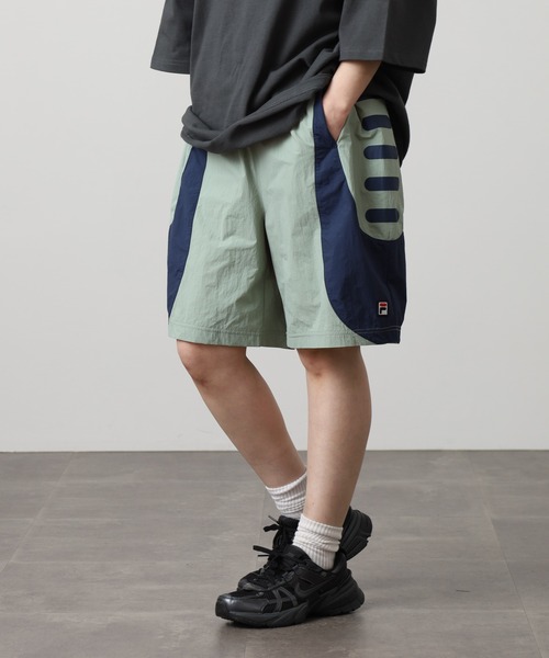 FILA HERITAGE（フィラヘリテージ）の「FILA HERITAGE SEGA SHORT PANT ナイロンショートパンツ（その他パンツ・メンズ・カーキ/ブラック・XL/L/M）」の11枚目の写真