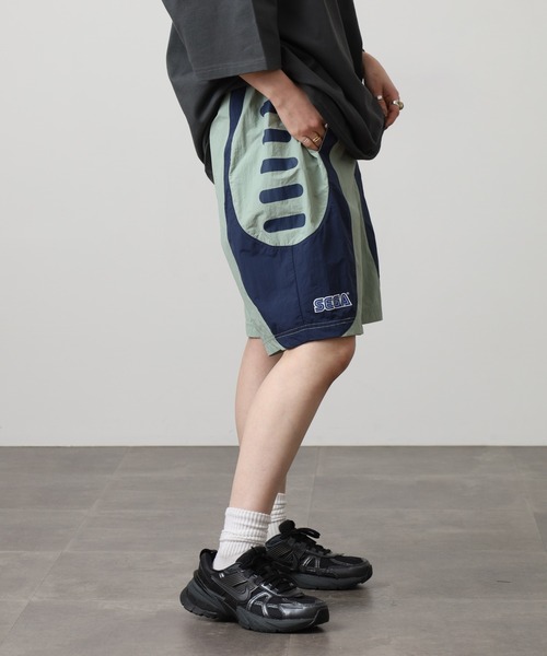 FILA HERITAGE（フィラヘリテージ）の「FILA HERITAGE SEGA SHORT PANT ナイロンショートパンツ（その他パンツ・メンズ・カーキ/ブラック・XL/L/M）」の9枚目の写真