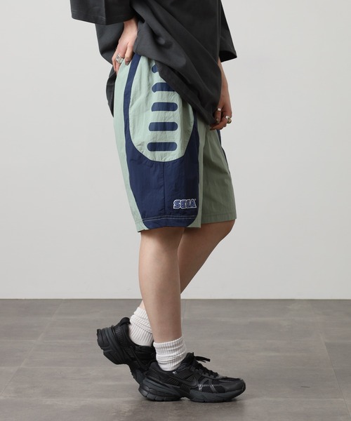 FILA HERITAGE（フィラヘリテージ）の「FILA HERITAGE SEGA SHORT PANT ナイロンショートパンツ（その他パンツ・メンズ・カーキ/ブラック・XL/L/M）」の8枚目の写真