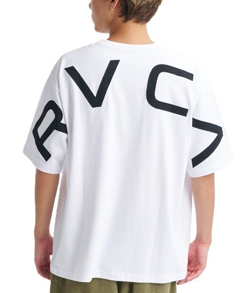 RVCA(ルーカ)の「ルーカ RVCA アウトドアカジュアル 半袖Tシャツ BACK SIDE ARCH SS(Tシャツ/カットソー・メンズ・ダークグレー/ホワイト・M/L/S)」の1枚目の写真