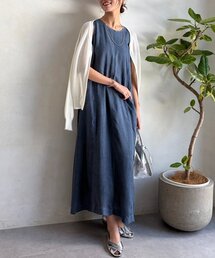 Chez toi | シアーデニムBACKZIPワンピース(ワンピース)