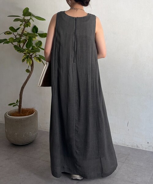 Chez toi（シェトワ）の「シアーデニムBACKZIPワンピース（ワンピース・レディース・インディゴブルー/チャコールグレー/サックスブルー・FREE）」の17枚目の写真