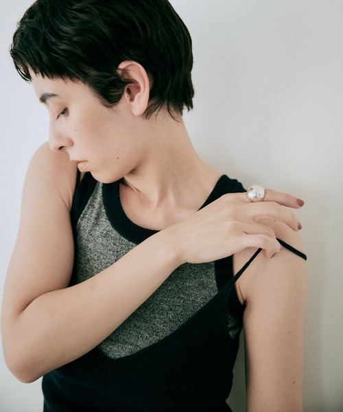 トップス BACK OPEN AMERICAN SLEEVES RIB TANK nakes AMERICAN SLEEVE RIB TANK 【公式通販】