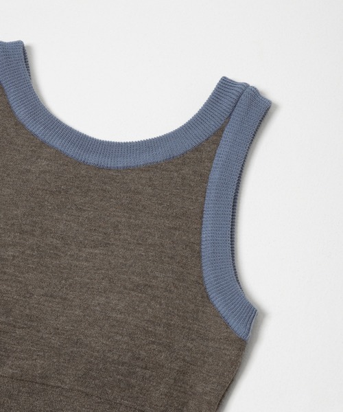 トップス BACK OPEN AMERICAN SLEEVES RIB TANK CRZ YOGA Ribbed Crop Fitted Tank Tops for Women Low U-Back Scoop