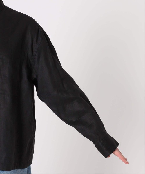 FRAMeWORK(フレームワーク)の「≪追加≫フレンチリネンドロストシャツ 2(シャツ/ブラウス・レディース・ホワイト/ブラック・FREE)」の3枚目の写真