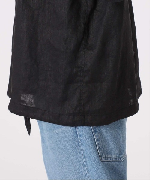 FRAMeWORK(フレームワーク)の「≪追加≫フレンチリネンドロストシャツ 2(シャツ/ブラウス・レディース・ホワイト/ブラック・FREE)」の5枚目の写真