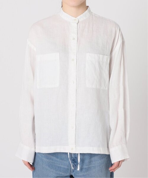 FRAMeWORK(フレームワーク)の「≪追加≫フレンチリネンドロストシャツ 2(シャツ/ブラウス・レディース・ホワイト/ブラック・FREE)」の15枚目の写真