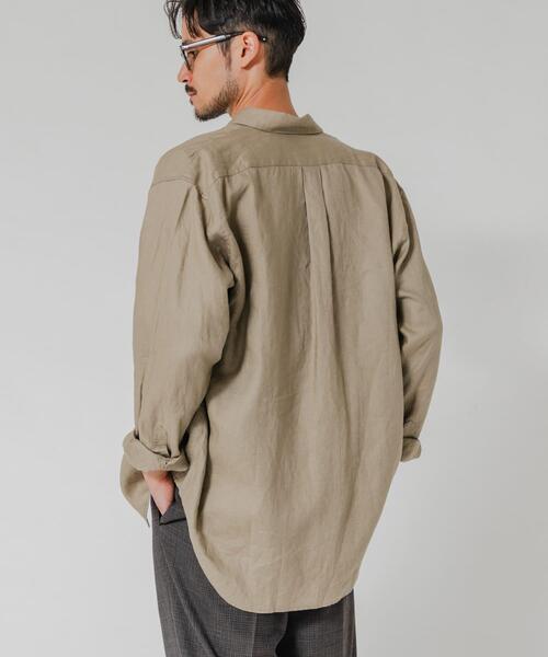 URBAN RESEARCH（アーバンリサーチ）の「LINEN REGULAR SHIRTS（シャツ/ブラウス・メンズ・ブラック/ベージュ/ネイビー/ブルー系その他・MEDIUM/LARGE）」の13枚目の写真