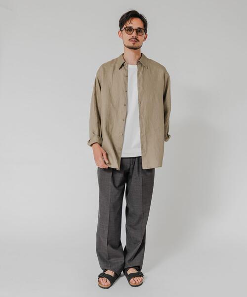 URBAN RESEARCH（アーバンリサーチ）の「LINEN REGULAR SHIRTS（シャツ/ブラウス・メンズ・ブラック/ベージュ/ネイビー/ブルー系その他・MEDIUM/LARGE）」の15枚目の写真