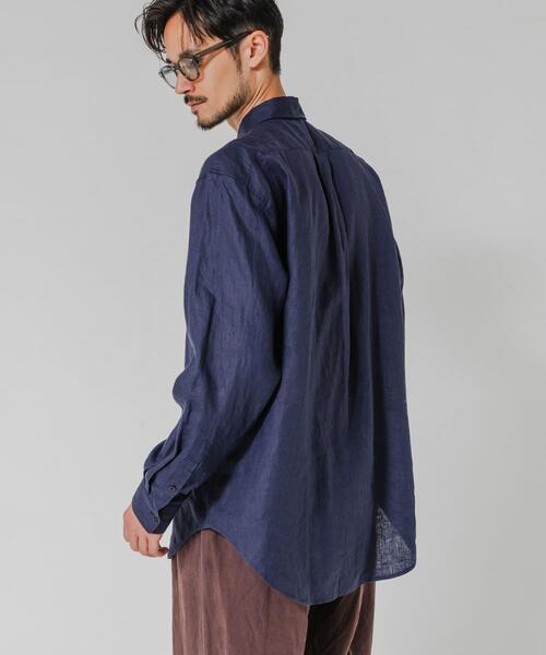 URBAN RESEARCH（アーバンリサーチ）の「LINEN REGULAR SHIRTS（シャツ/ブラウス・メンズ・ブラック/ベージュ/ネイビー/ブルー系その他・MEDIUM/LARGE）」の22枚目の写真
