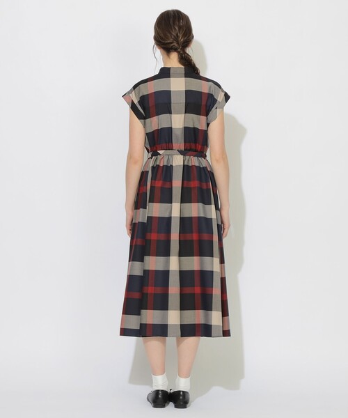 CB CRESTBRIDGE(シービークレストブリッジ)の「クレストブリッジチェックフレンチスリーブワンピース(ワンピース・レディース・ベージュ系その他3・M/S)」の10枚目の写真