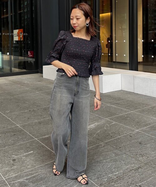 LOUNGEDRESS(ラウンジドレス)の「【PUFRILL/パフリル】デニムパンツ(デニムパンツ・レディース・ブルー/ブラック・X-SMALL/SMALL)」の17枚目の写真