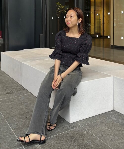 LOUNGEDRESS(ラウンジドレス)の「【PUFRILL/パフリル】デニムパンツ(デニムパンツ・レディース・ブルー/ブラック・X-SMALL/SMALL)」の19枚目の写真