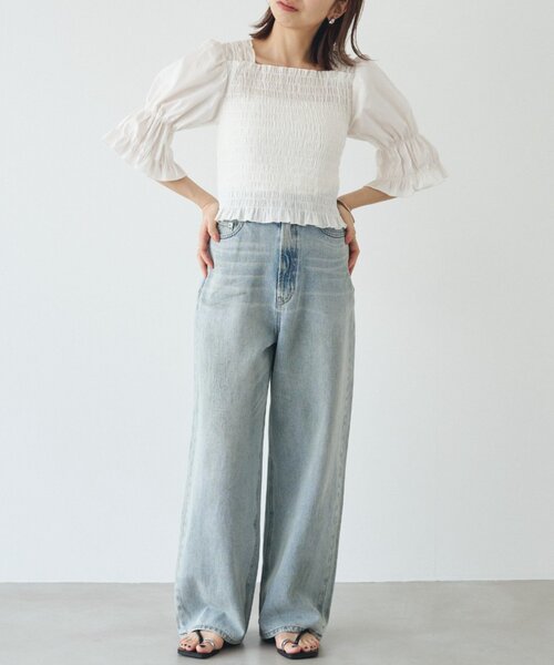 LOUNGEDRESS(ラウンジドレス)の「【PUFRILL/パフリル】デニムパンツ(デニムパンツ・レディース・ブルー/ブラック・X-SMALL/SMALL)」の20枚目の写真