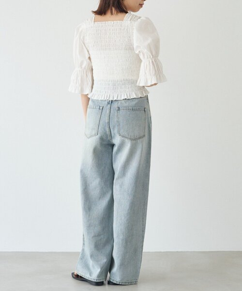 LOUNGEDRESS(ラウンジドレス)の「【PUFRILL/パフリル】デニムパンツ(デニムパンツ・レディース・ブルー/ブラック・X-SMALL/SMALL)」の21枚目の写真
