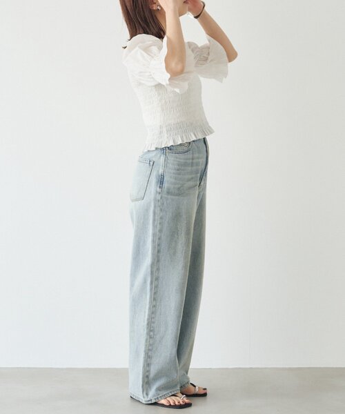 LOUNGEDRESS(ラウンジドレス)の「【PUFRILL/パフリル】デニムパンツ(デニムパンツ・レディース・ブルー/ブラック・X-SMALL/SMALL)」の22枚目の写真