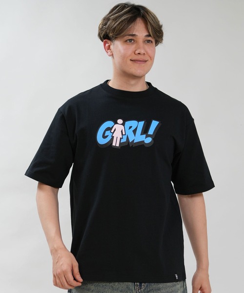 girl(ガール)の「【ムラサキスポーツ限定】GIRL/ガール 半袖 Tシャツ ロゴ GR26STM04(Tシャツ/カットソー・メンズ・ブラック/ホワイト・M/L/XL)」の12枚目の写真