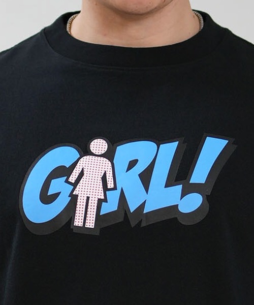 girl(ガール)の「【ムラサキスポーツ限定】GIRL/ガール 半袖 Tシャツ ロゴ GR26STM04(Tシャツ/カットソー・メンズ・ブラック/ホワイト・M/L/XL)」の6枚目の写真