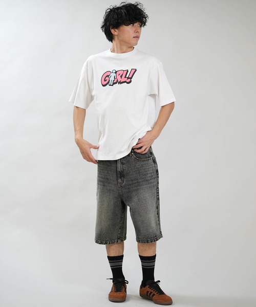 girl(ガール)の「【ムラサキスポーツ限定】GIRL/ガール 半袖 Tシャツ ロゴ GR26STM04(Tシャツ/カットソー・メンズ・ブラック/ホワイト・M/L/XL)」の18枚目の写真