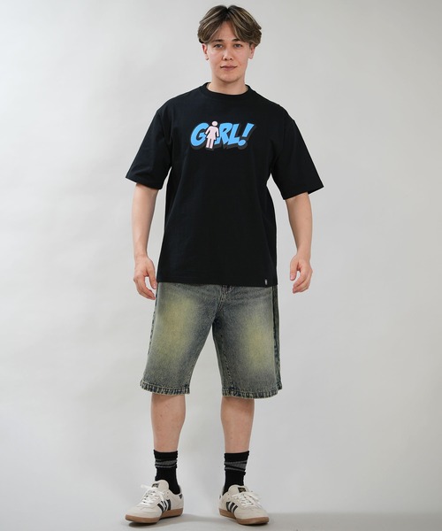 girl(ガール)の「【ムラサキスポーツ限定】GIRL/ガール 半袖 Tシャツ ロゴ GR26STM04(Tシャツ/カットソー・メンズ・ブラック/ホワイト・M/L/XL)」の10枚目の写真