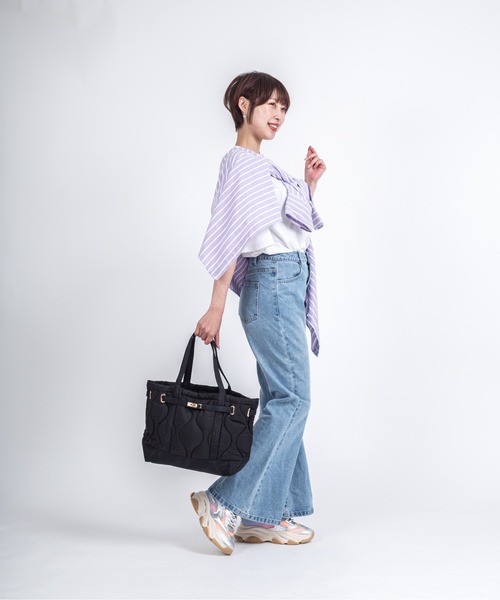 Rivel(リヴェル)の「【TRIFFER/トリファー】キルティングトートバッグ A4サイズ(トートバッグ・レディース・ベージュ/ブラウン/オリーブ/ブラック・FREE)」の20枚目の写真