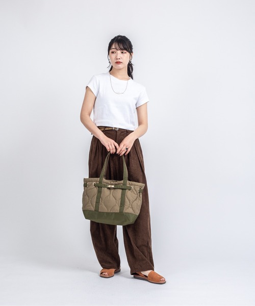 Rivel(リヴェル)の「【TRIFFER/トリファー】キルティングトートバッグ A4サイズ(トートバッグ・レディース・ベージュ/ブラウン/オリーブ/ブラック・FREE)」の17枚目の写真
