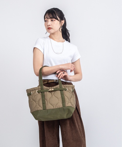 Rivel(リヴェル)の「【TRIFFER/トリファー】キルティングトートバッグ A4サイズ(トートバッグ・レディース・ベージュ/ブラウン/オリーブ/ブラック・FREE)」の14枚目の写真