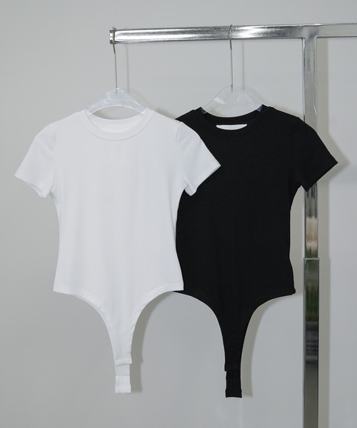 chuclla(チュクラ)の「リブフィットボディースーツ chw26s230(Tシャツ/カットソー・レディース・ホワイト/ブラック・FREE)」の22枚目の写真