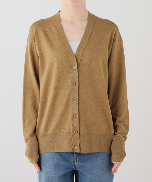 Deuxieme Classe(ドゥーズィエムクラス)の「BRONZER RICH Vネック カーディガン(カーディガン/ボレロ・レディース・キャメル・FREE)」の15枚目の写真
