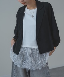 【refinedworks】トレンド の ランタン袖 ショートジャケット