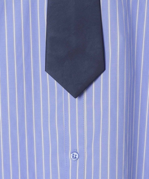 PBLIM(ページボーイリム)の「《UNISEX》ハンソデネクタイシャツ(シャツ/ブラウス・レディース・ブルー/キナリ/ブルー系その他・FREE)」の6枚目の写真