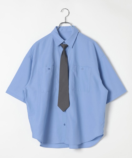 PBLIM(ページボーイリム)の「《UNISEX》ハンソデネクタイシャツ(シャツ/ブラウス・レディース・ブルー/キナリ/ブルー系その他・FREE)」の13枚目の写真