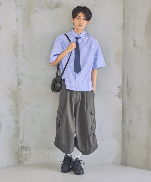 PBLIM(ページボーイリム)の「《UNISEX》ハンソデネクタイシャツ(シャツ/ブラウス・レディース・ブルー/キナリ/ブルー系その他・FREE)」の19枚目の写真